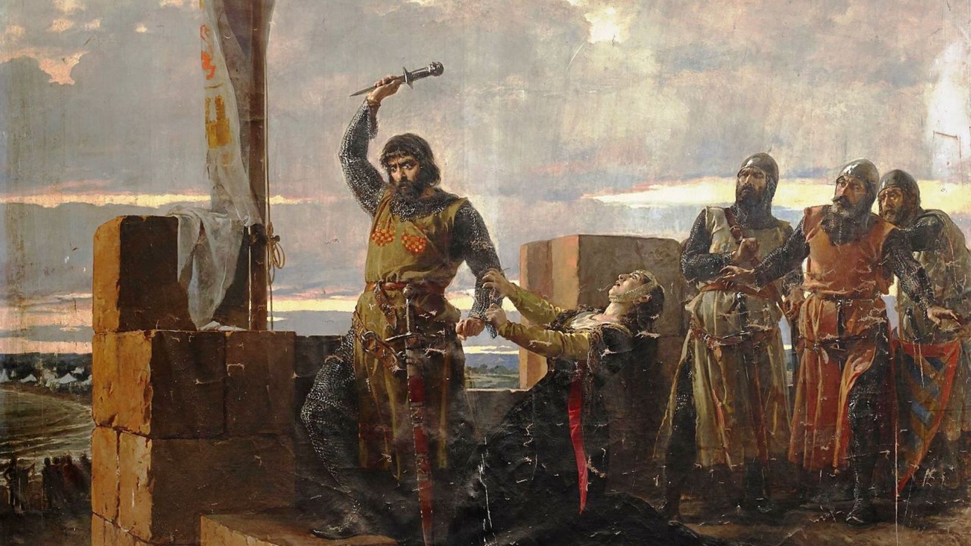 Guzmán 'el Bueno' arroja su puñal desde la muralla de Tarifa