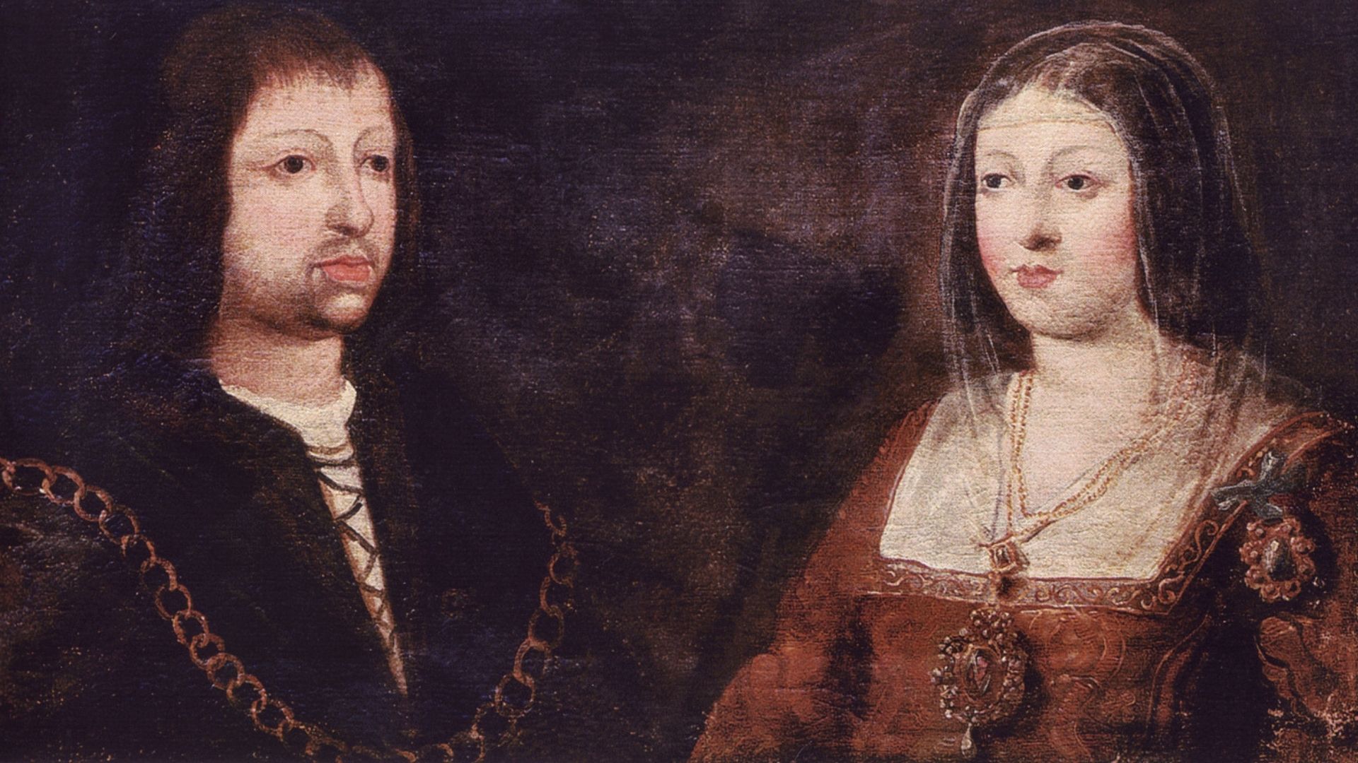 Retrato de los Reyes Católicos Isabel I de Castilla y Fernando II de Arag