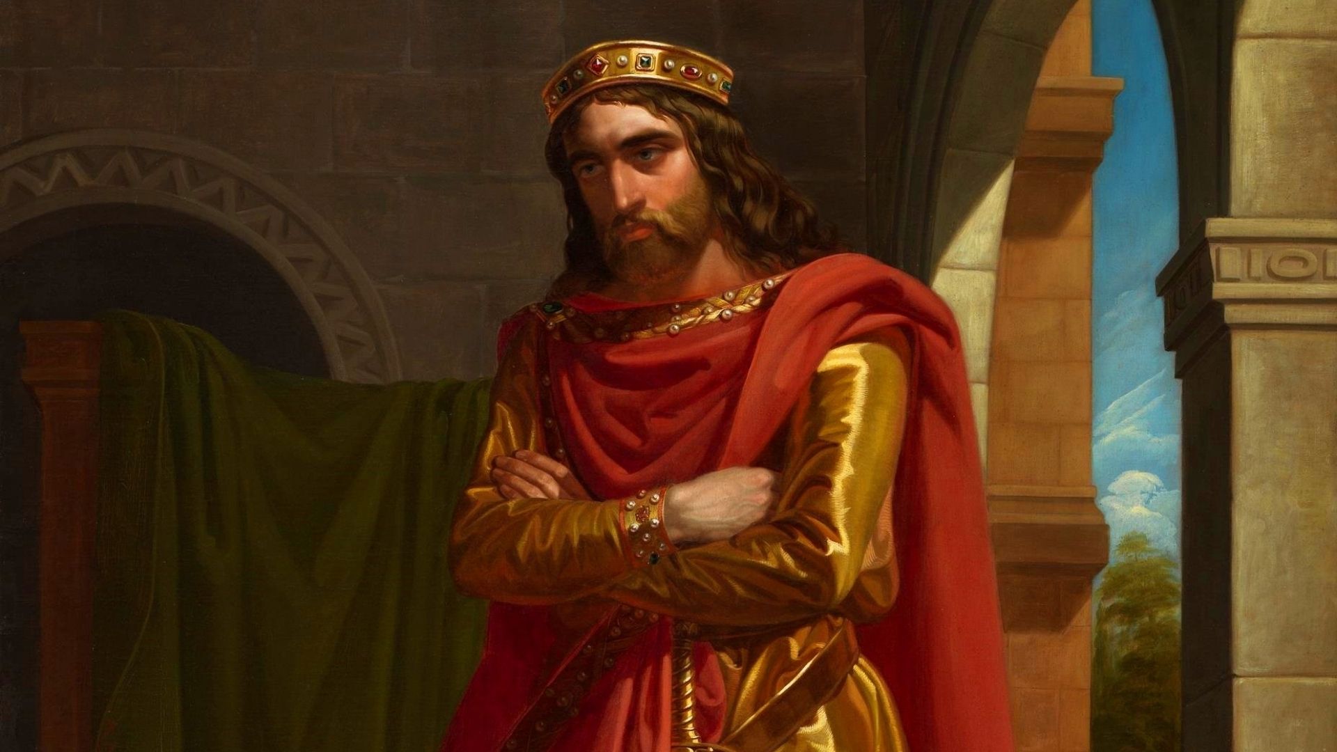 Retrato de Don Rodrigo, el último Rey de la España visigoda