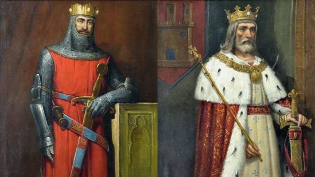 Alfonso IX de León y Alfonso VIII de Castilla