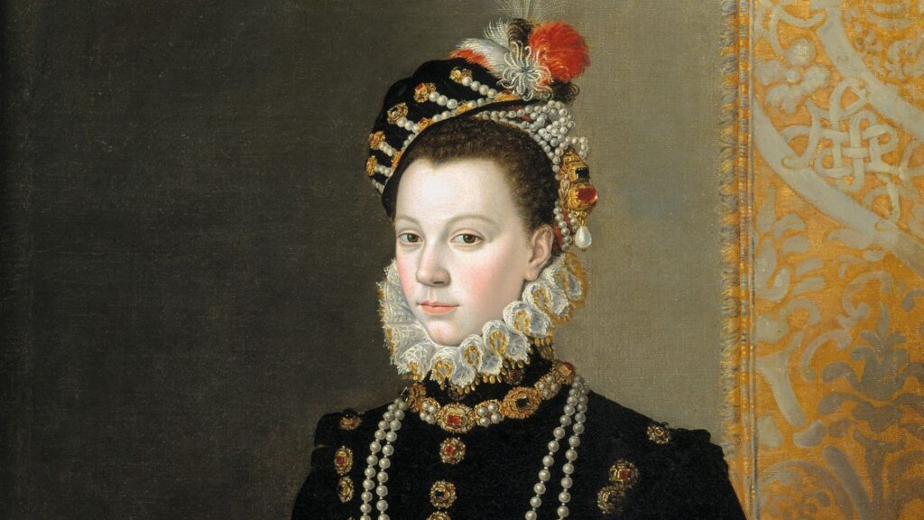 Retrato de la Reina Isabel de Valois, tercera esposa del Rey Felipe II
