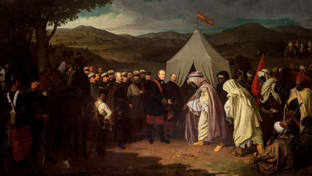 La paz de Tetuán, un cuadro de Joaquín Domínguez Bécquer