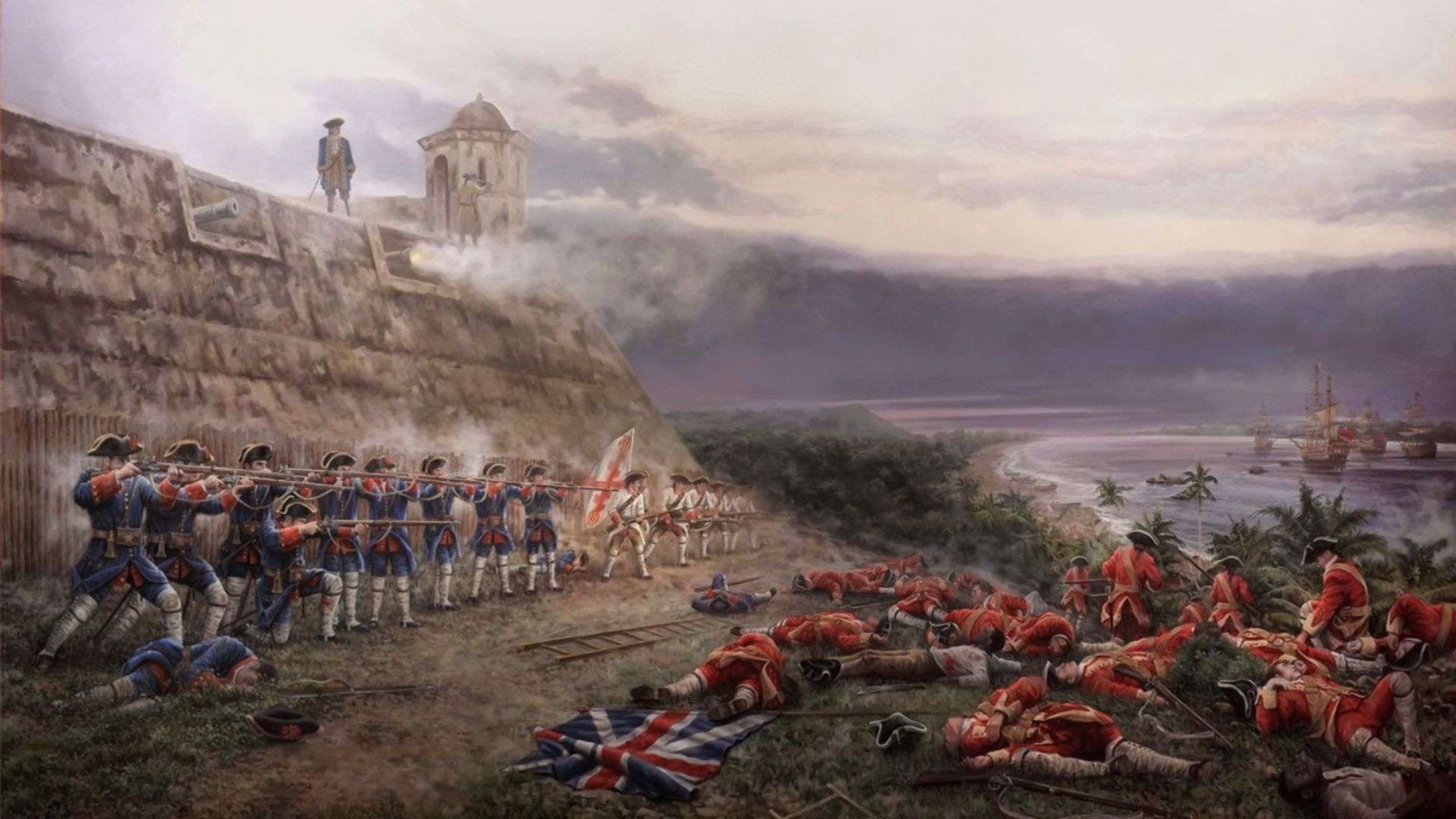 La defensa de Cartagena de Indias. Obra de José Ferre Clauzel
