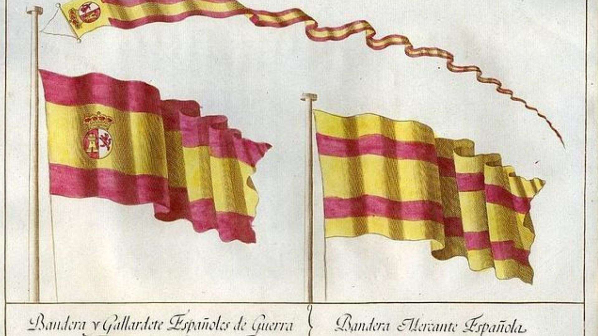 Los bocetos elegidos por el Rey Carlos III para ser la bandera de España