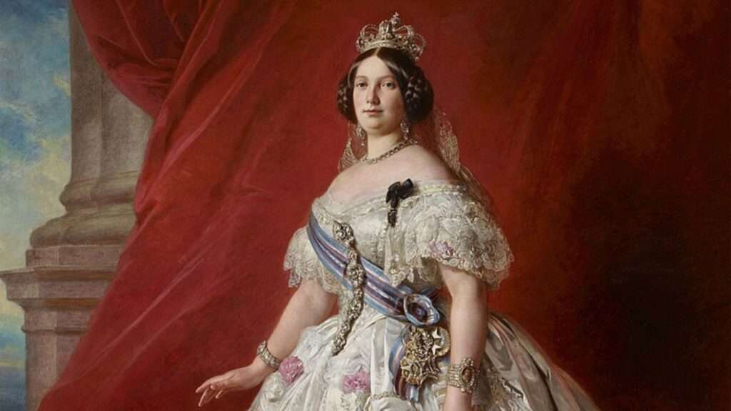 Retrato de la Reina Isabel II. Obra de Franz Xaver Winterhalter.