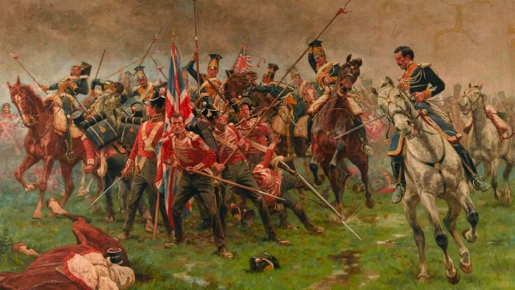 Soldados británicos en la batalla de La Albuera