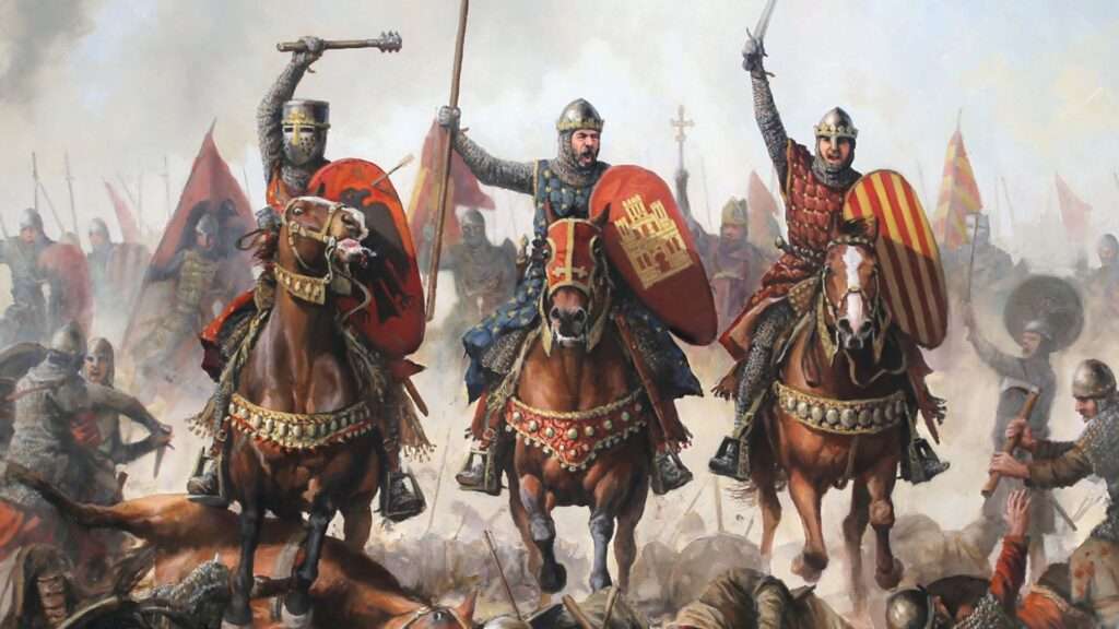 La 'carga de los Tres Reyes' durante la batalla de las Navas de Tolosa
