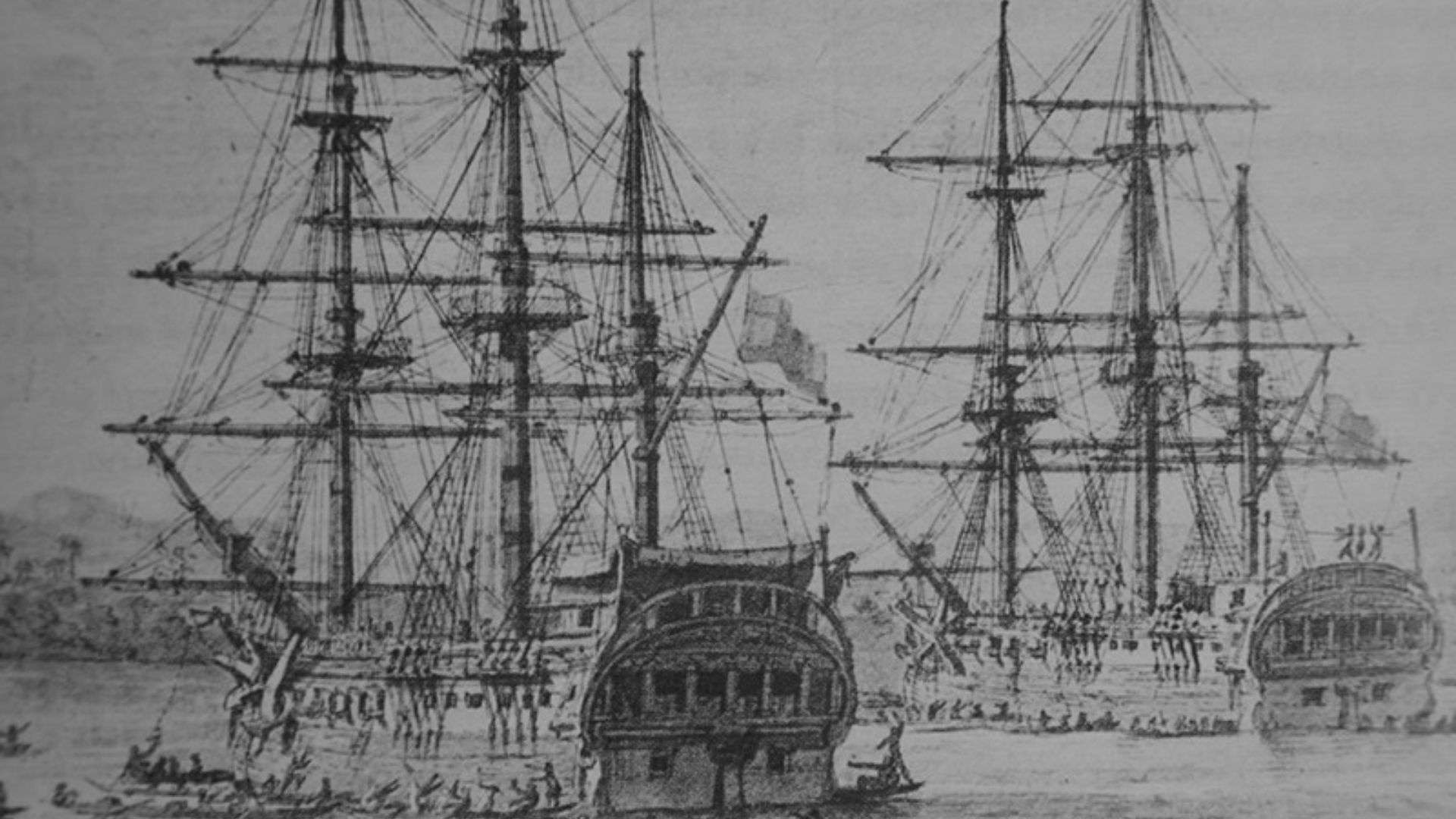 Las corbetas 'Atrevida' y 'Descubierta', los navíos que participaron en la Expedición Malaspina