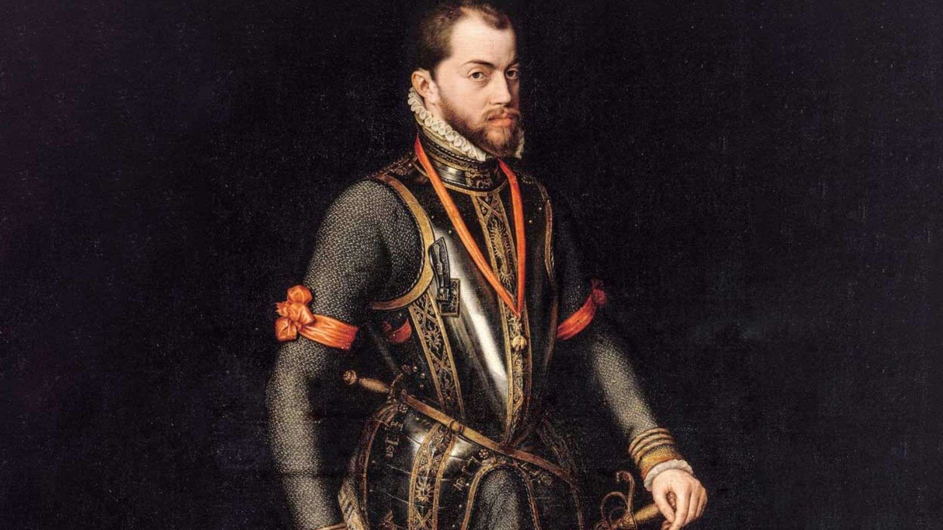 Retrato del monarca Felipe II