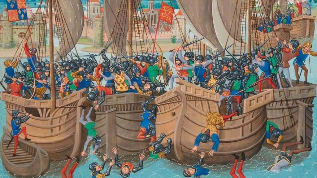 Batalla naval durante la Guerra de los Cien Años