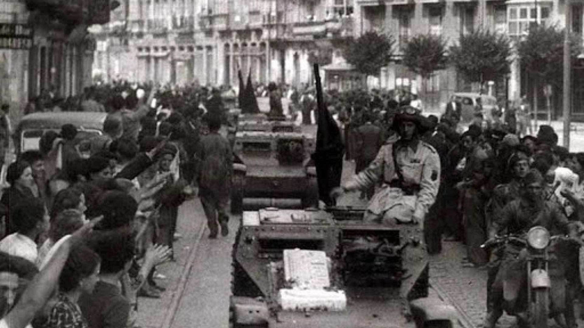 La rendición de Santander ante las tropas franquistas durante la Guerra Civil