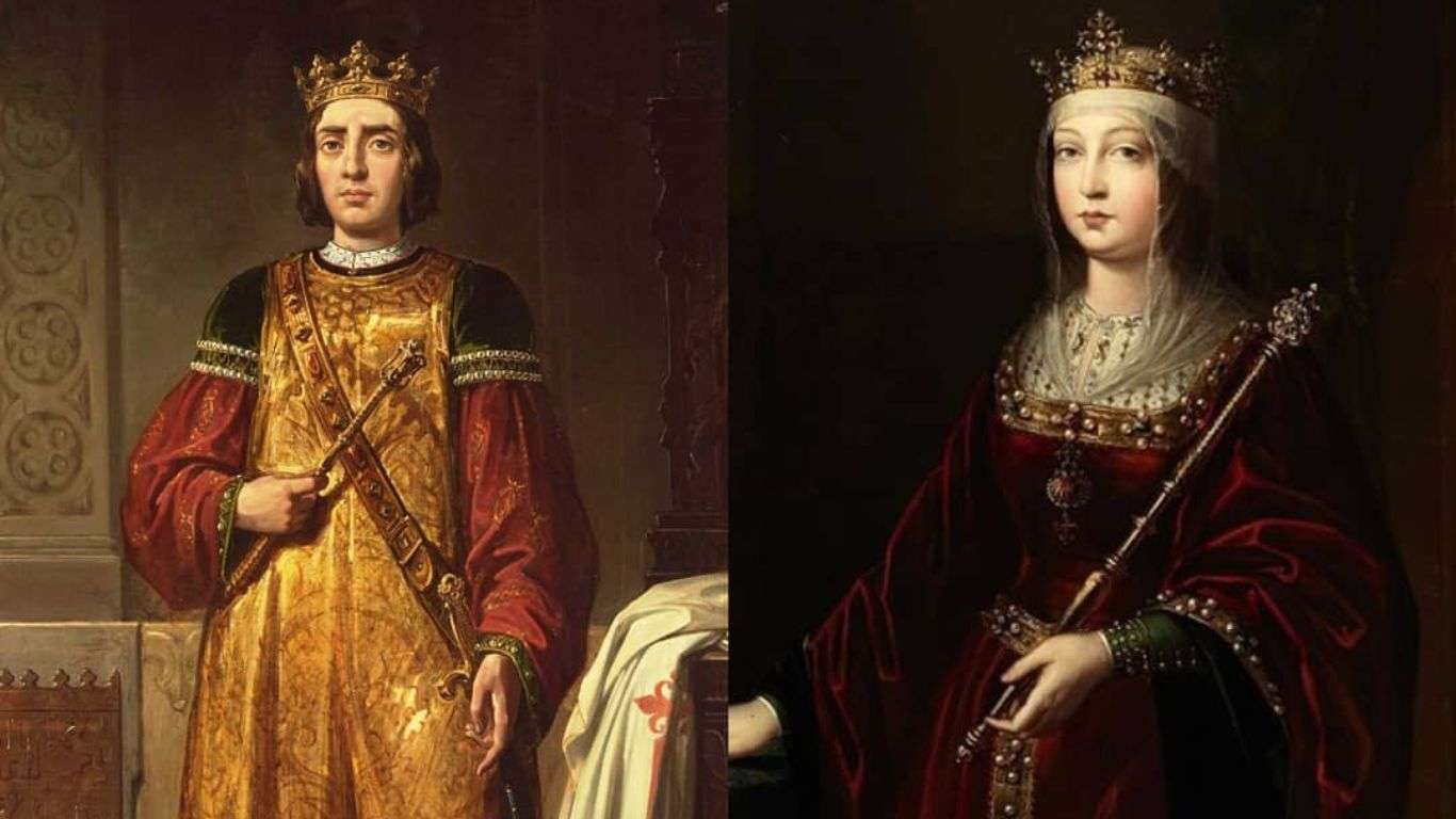 Retratos de Enrique IV de Castilla e Isabel I, los protagonistas del Tratado de los Toros de Guisando