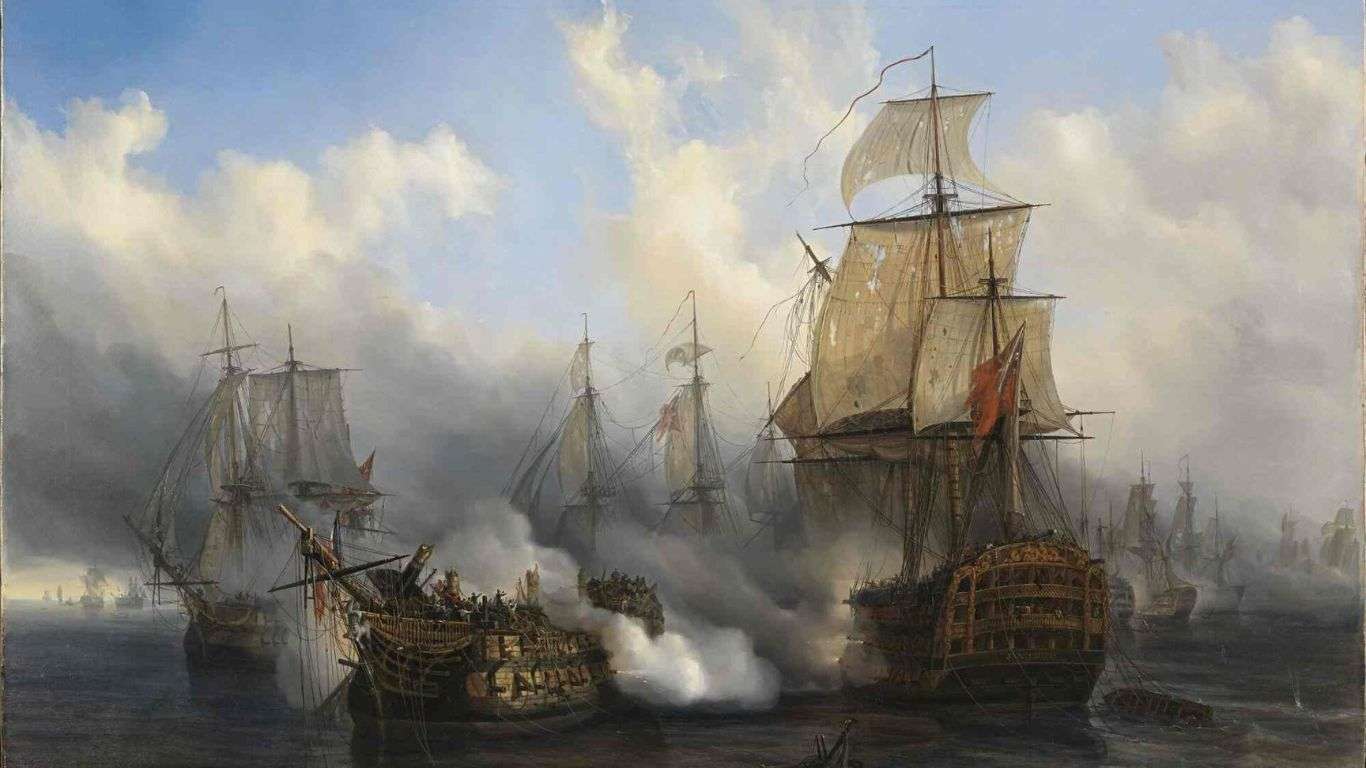 La batalla de Trafalgar, uno de los enfrentamientos navales más importantes del S. XIX