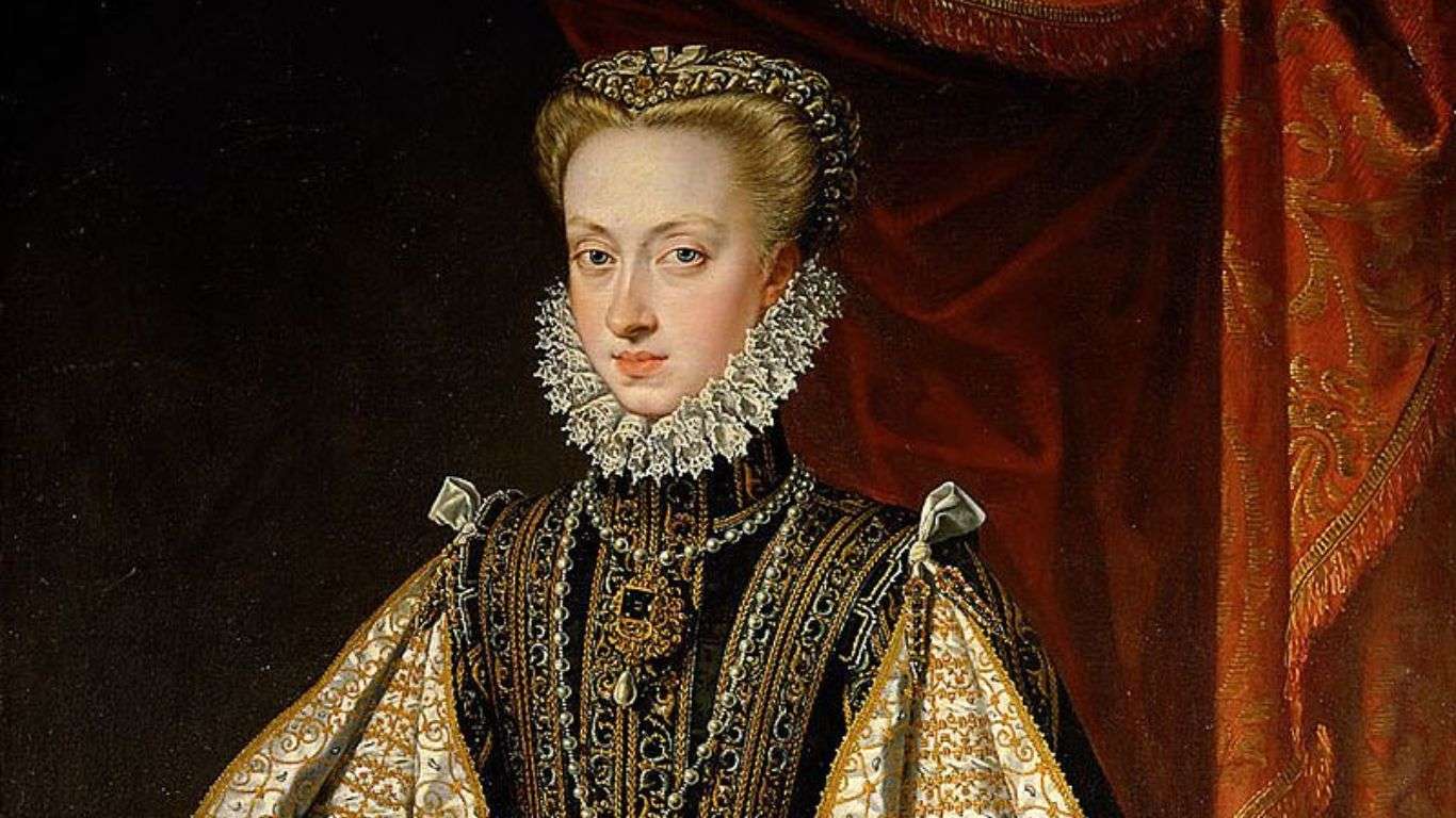 Retrato de la Reina Ana de Austria, la cuarta esposa del Rey Felipe II