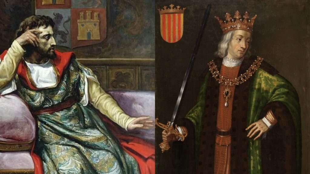 Los Reyes Fernando IV de Castilla y Jaime II de Aragón
