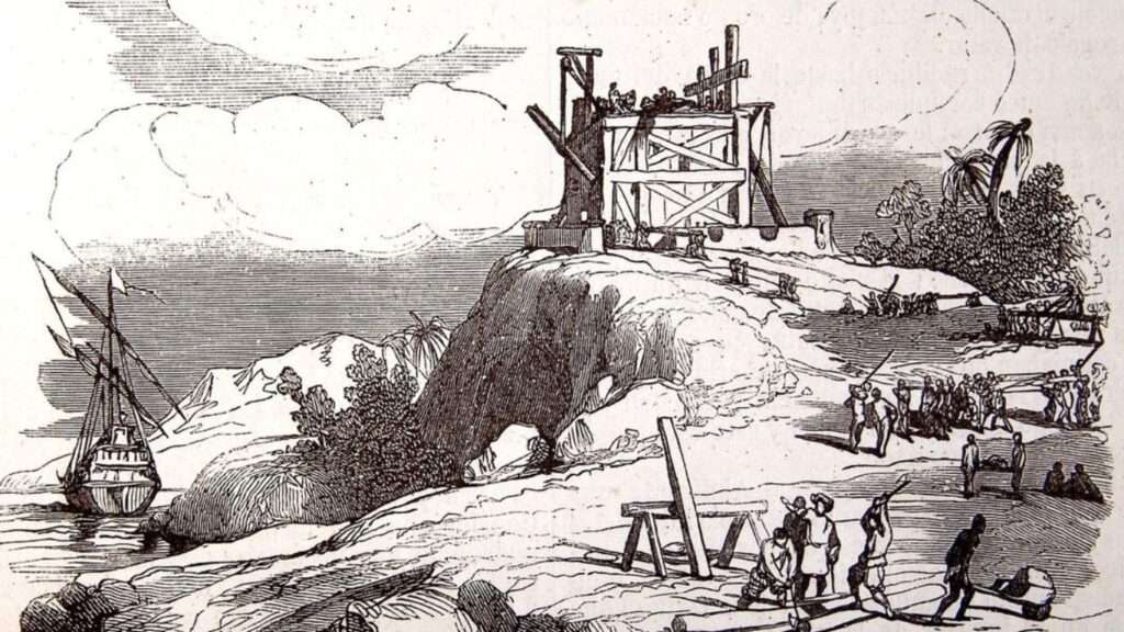La construcción del fuerte de la Navidad, el primer establecimiento español en América